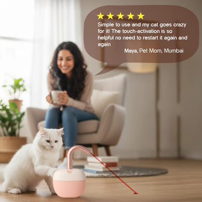 FelineBeam – Smart Touch-Activated Laser Toy for Active Indoor Cats