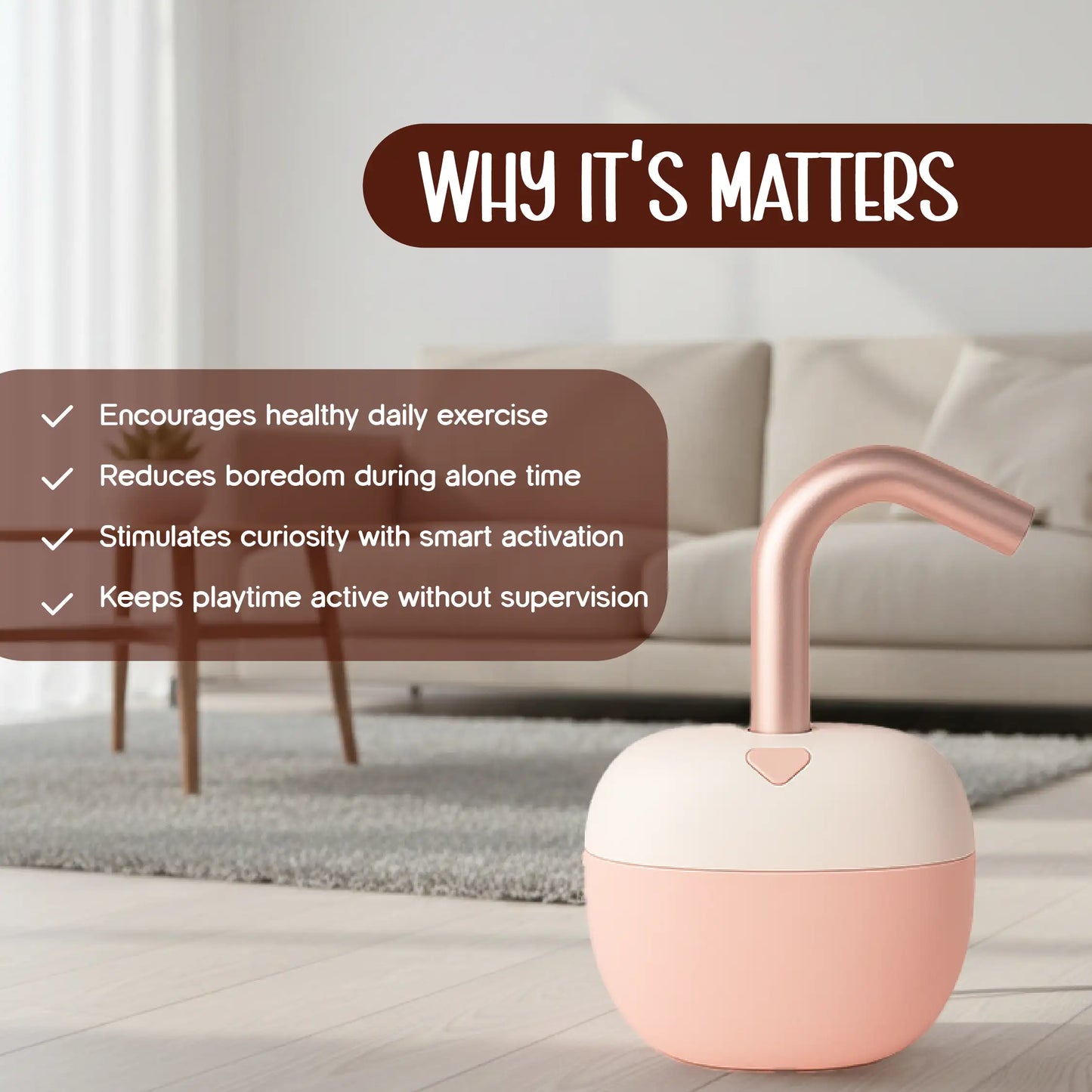 FelineBeam – Smart Touch-Activated Laser Toy for Active Indoor Cats