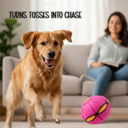 FetchNova UFO Ball | Bounce-Spin Toy | Smart Play for Active Dogs