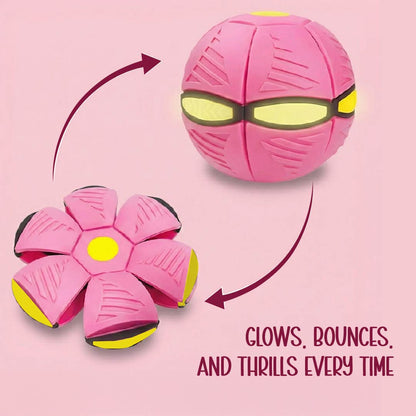 FetchNova UFO Ball | Bounce-Spin Toy | Smart Play for Active Dogs