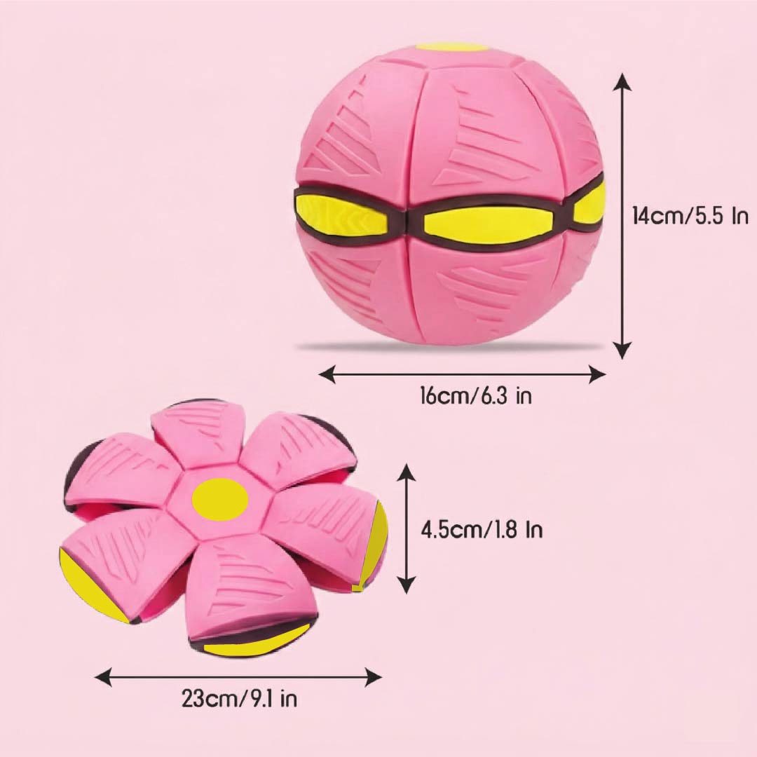 FetchNova UFO Ball | Bounce-Spin Toy | Smart Play for Active Dogs