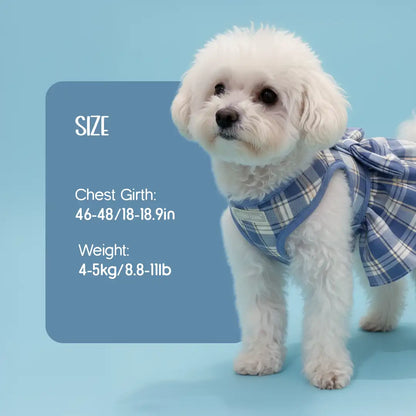 FlarePlaid Harness for Cats & Dogs | No-Pull, Breathable & Secure Comfort with a Stylish Plaid Design