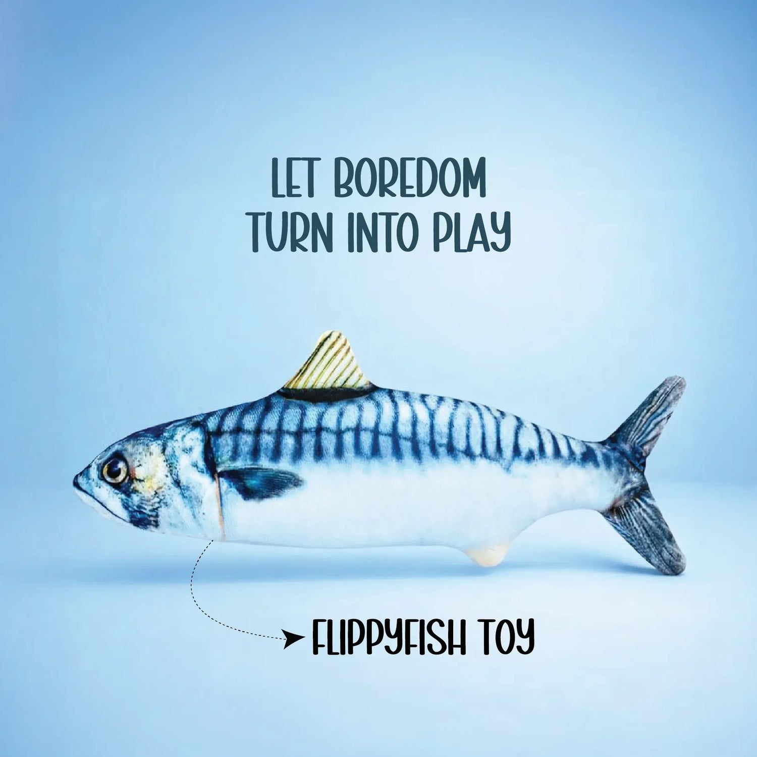 FlippyFish Toy | Smart Motion Play for Cats That Triggers Natural Hunting Instincts - Tilting Heads