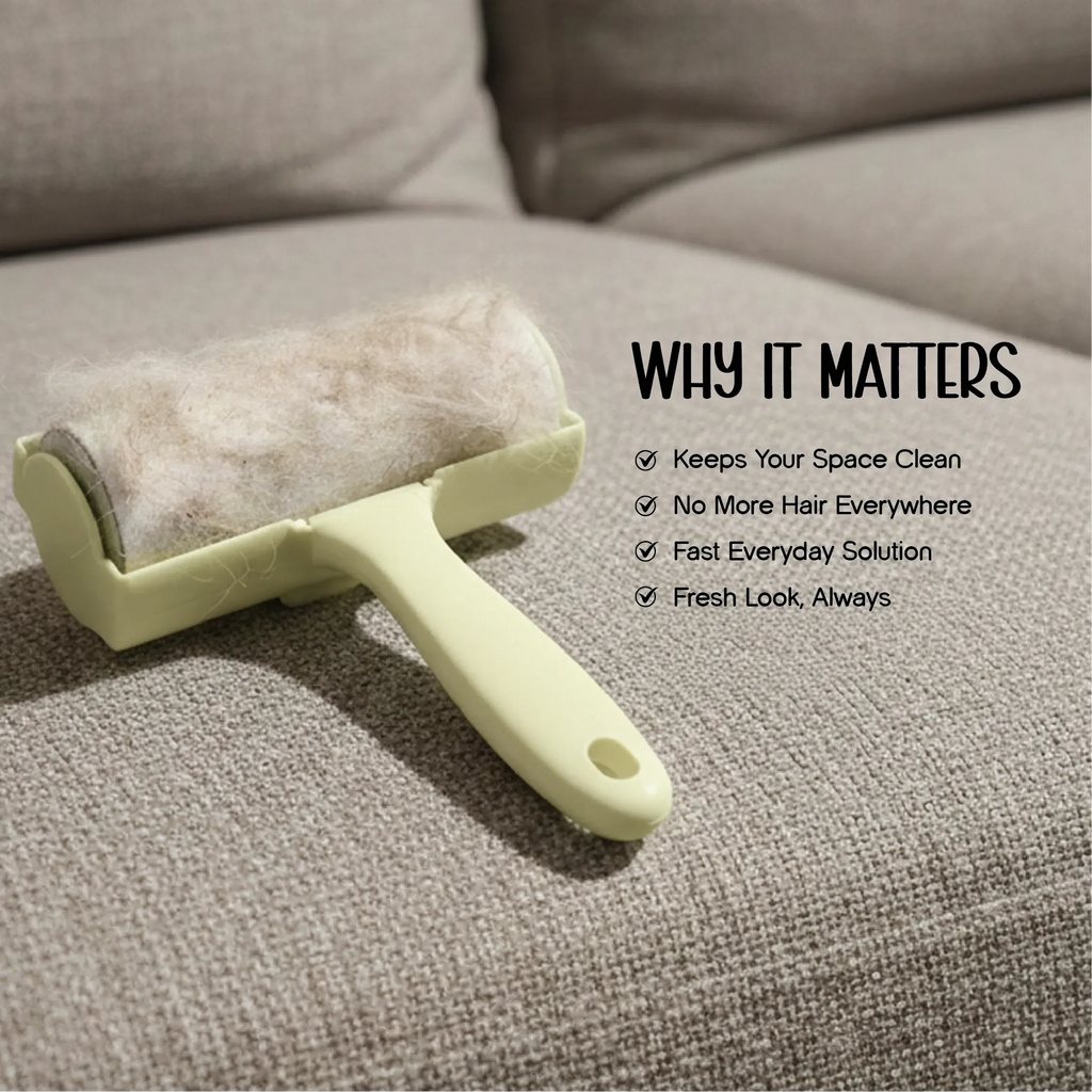 FurFree Roller – Instant Pet Hair Remover with 2 Refill Rolls