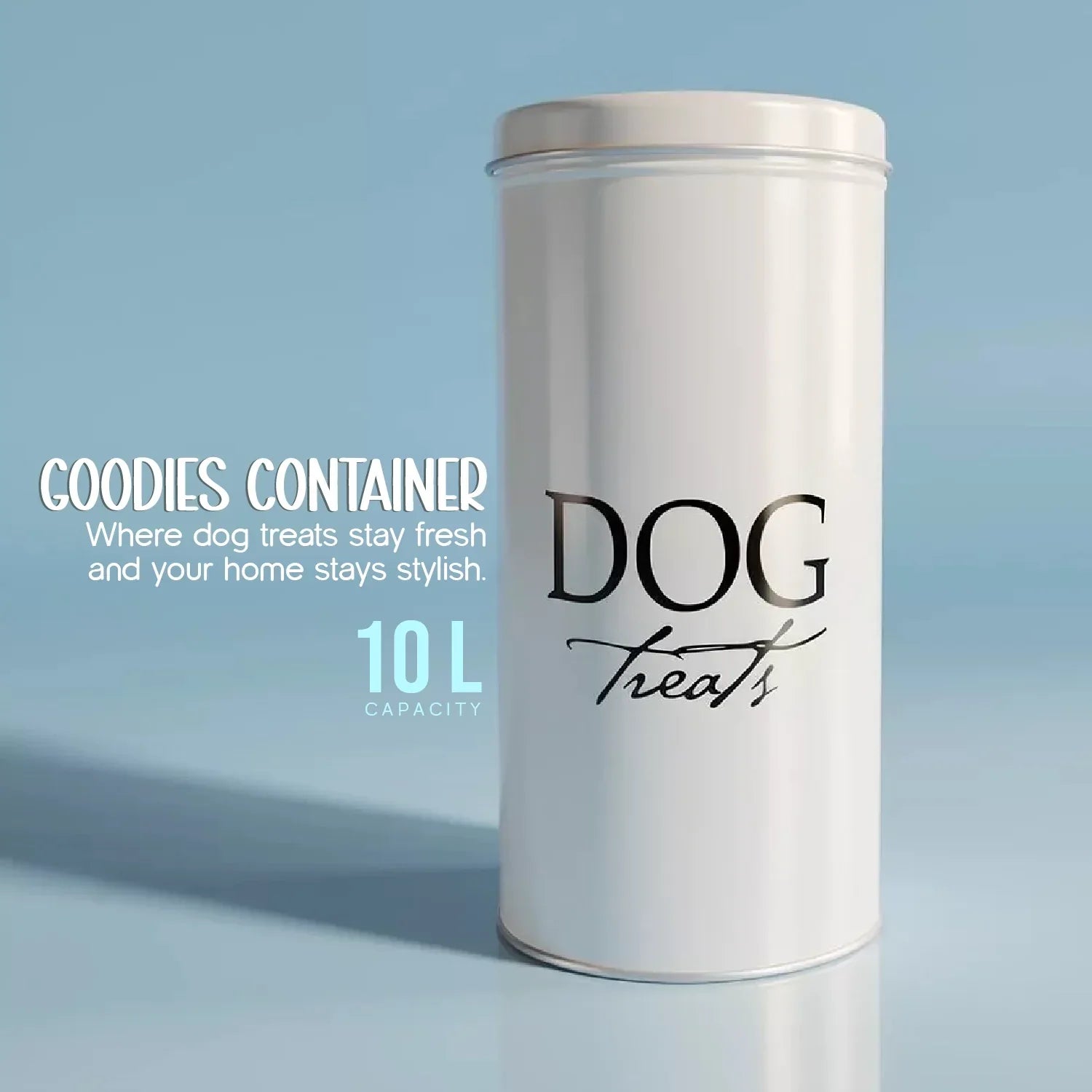Goodies Container – Stylish Storage Jar for Pet Treats - Tilting Heads