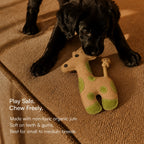 GiraffeChew Toy Organic Jute Chew & Tug Toy For Dogs & Cats