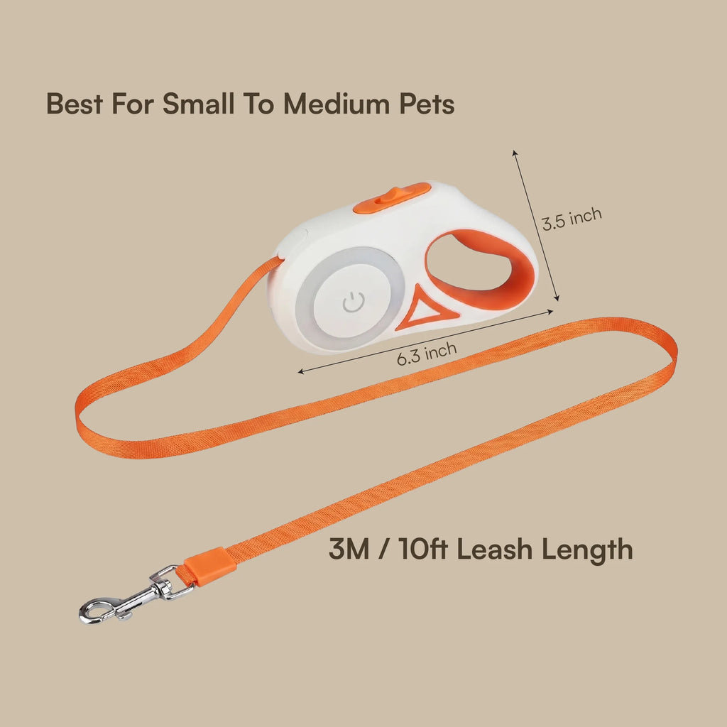 GlowTrack Leash | LED Light & One-Key Control