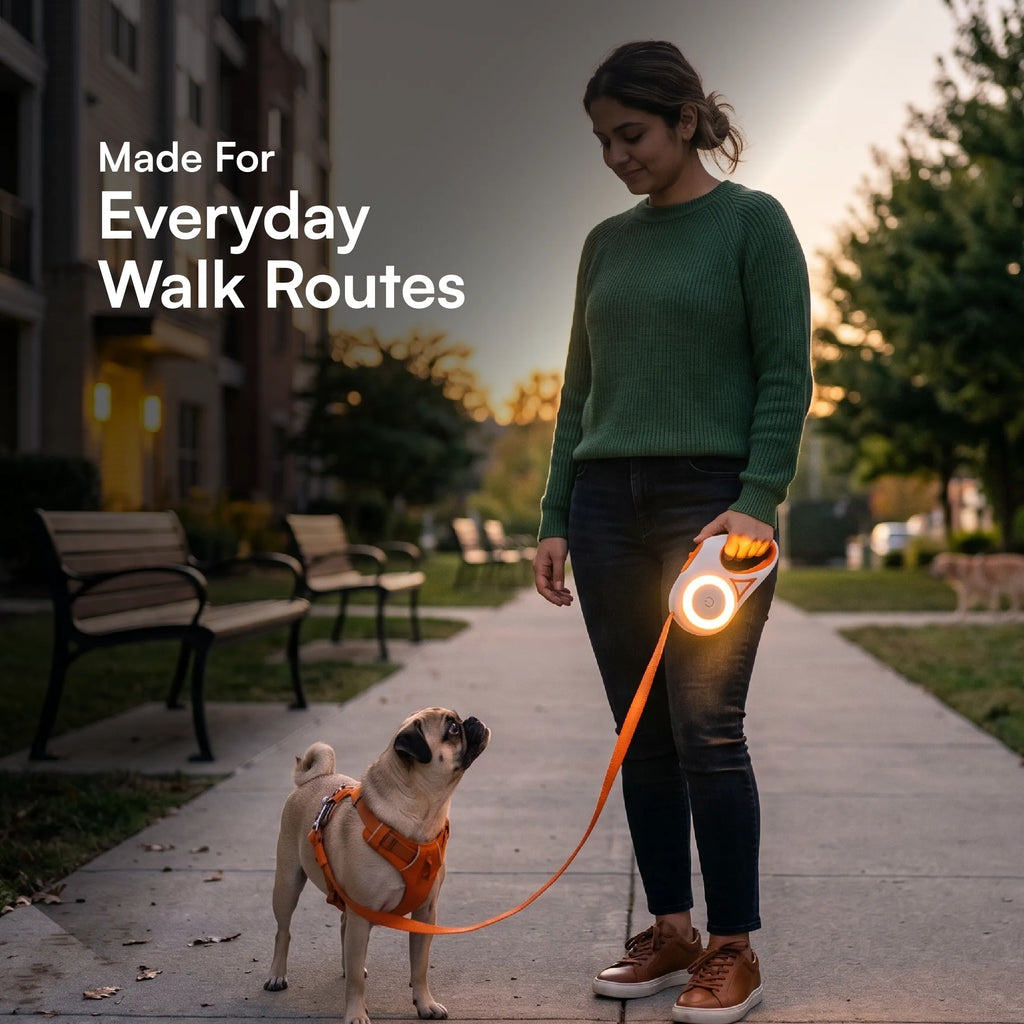 GlowTrack Leash | LED Light & One-Key Control