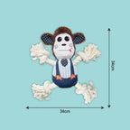 GnawMonkey Rope Toy | Chew, Tug & Play | Fun for Healthy Teeth - Tilting Heads
