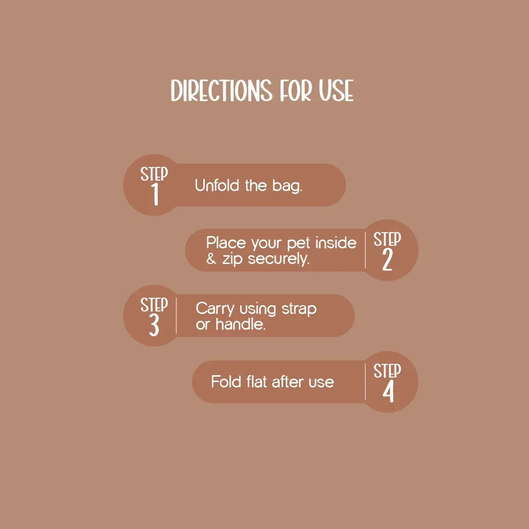 Halo Pet Carrier Bag - Breathable Ventilation, Lightweight Travel Carrier for Small Dogs & Cats| Comfortable & Secure Transport| Upto 7 kgs - Tilting Heads