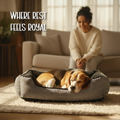 Havana Bed | Ultra-Soft Velvet Pet Bed | Washable, Non-Slip & Perfect for Everyday Snuggles - Tilting Heads