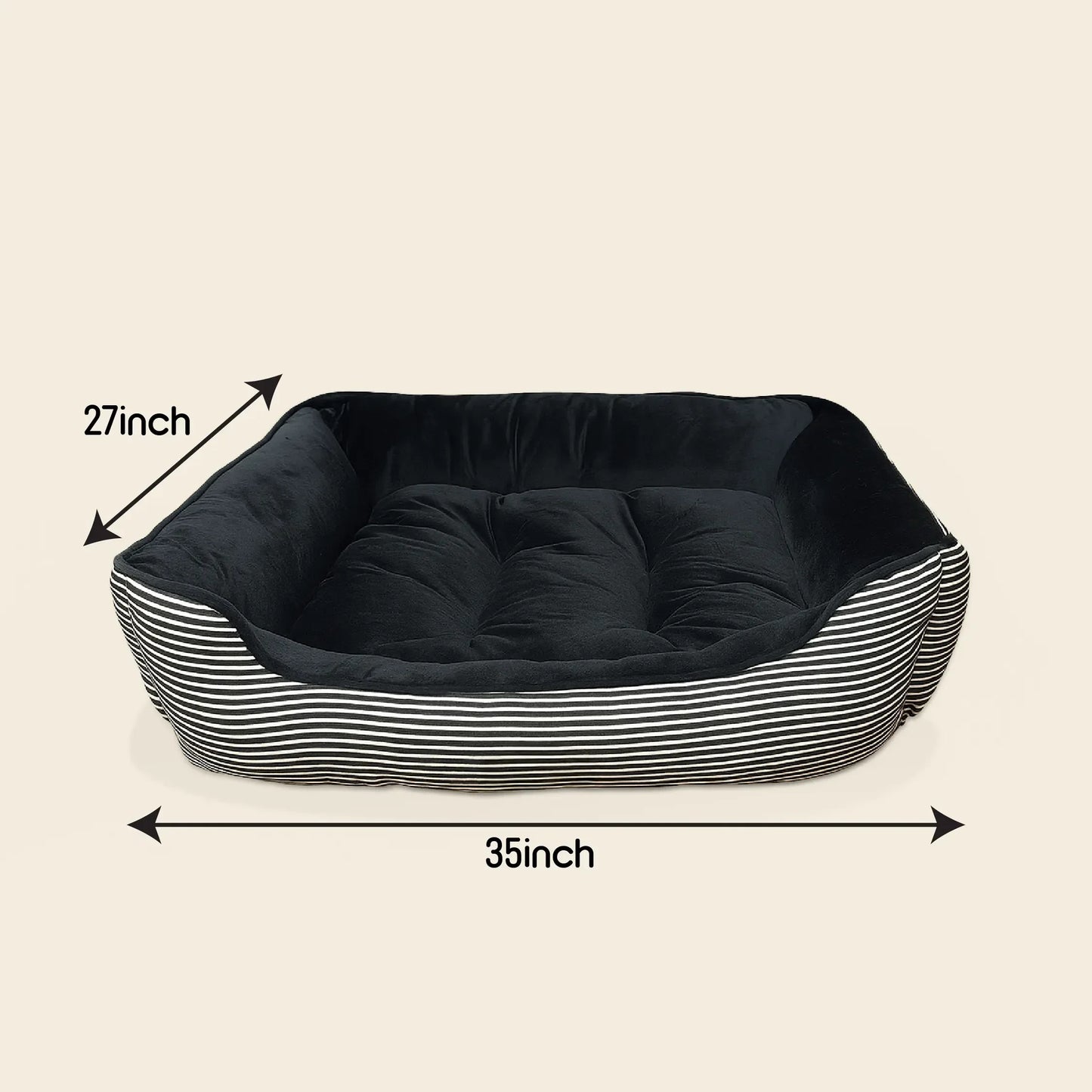 Havana Bed | Ultra-Soft Velvet Pet Bed | Washable, Non-Slip & Perfect for Everyday Snuggles - Tilting Heads