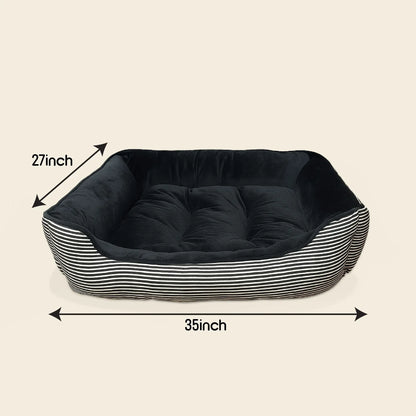 Havana Bed | Ultra-Soft Velvet Pet Bed | Washable, Non-Slip & Perfect for Everyday Snuggles - Tilting Heads