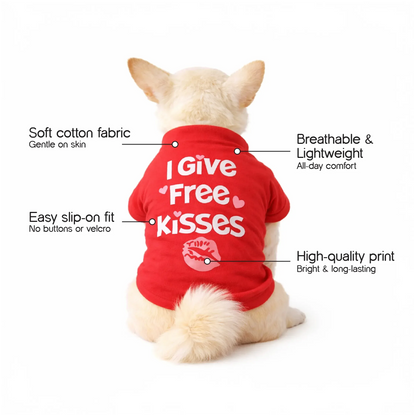Heart Stealer T-Shirt – Printed Cotton T-Shirt for Small Pets