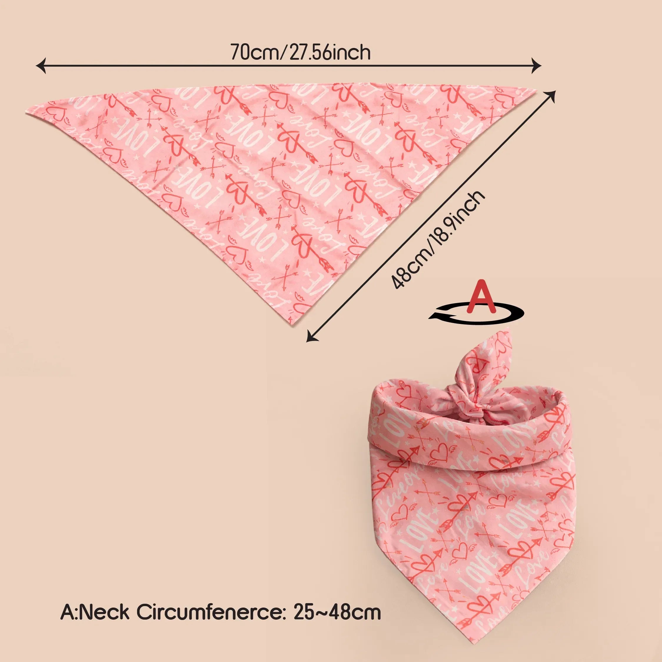 Heartthrob Bandana – Reversible Comfortable Bandana for Pets