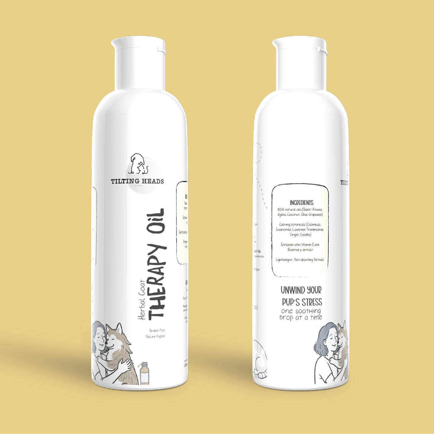Herbal Coat Therapy Oil | Stress Relief & Relaxation | Natural, Safe Formulations