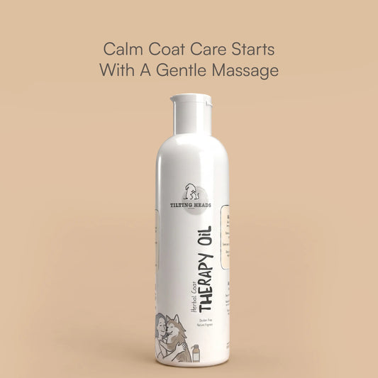 Herbal Coat Therapy Oil | Stress Relief & Relaxation | Natural, Safe Formulation for Dogs & Cats