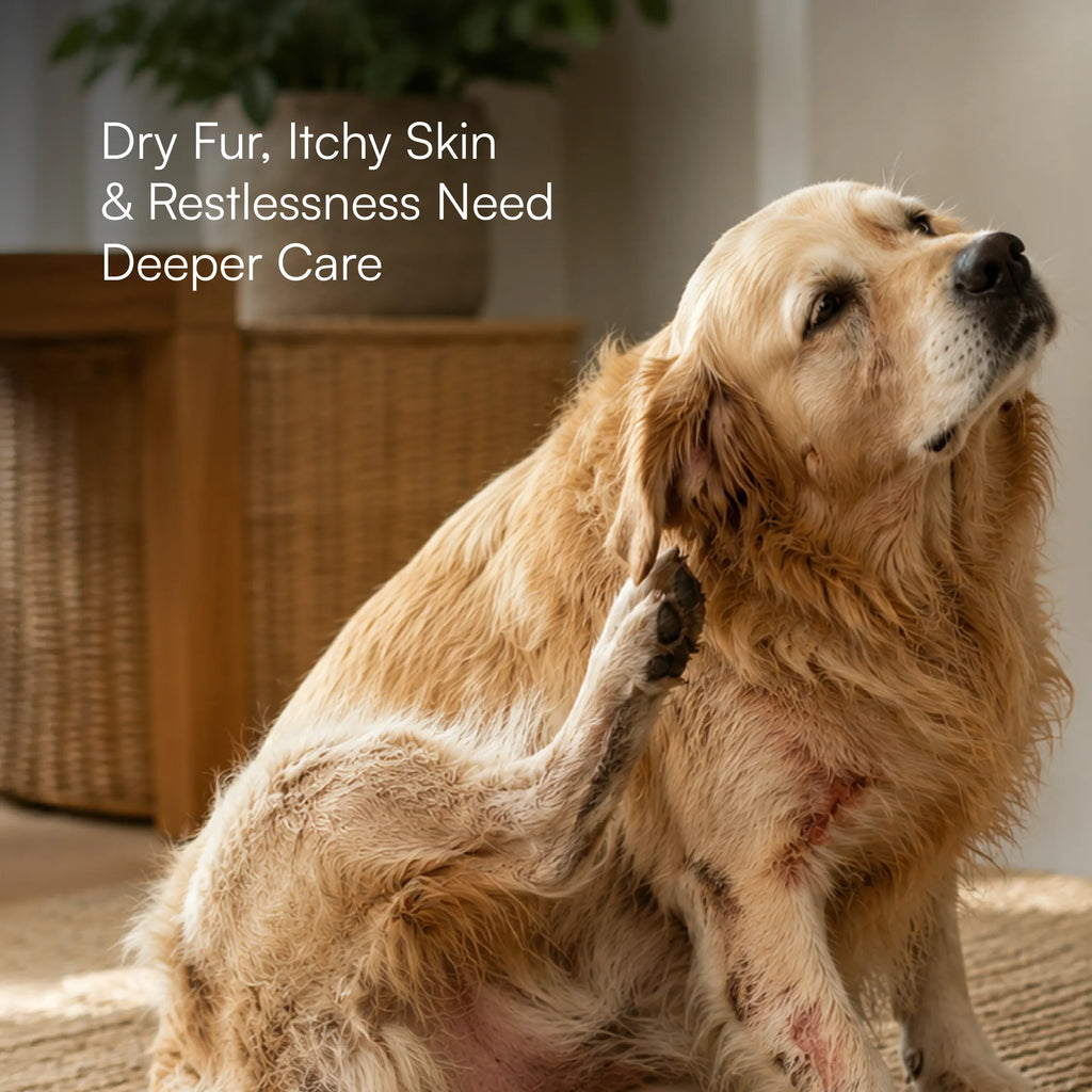 Herbal Coat Therapy Oil | Stress Relief & Relaxation | Natural, Safe Formulation for Dogs & Cats
