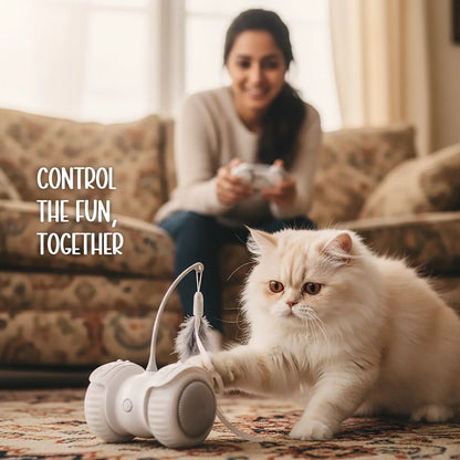 Hover Chase | Interactive LED Toy with Auto & Remote Mode | Boosts Play & Bonding - Tilting Heads