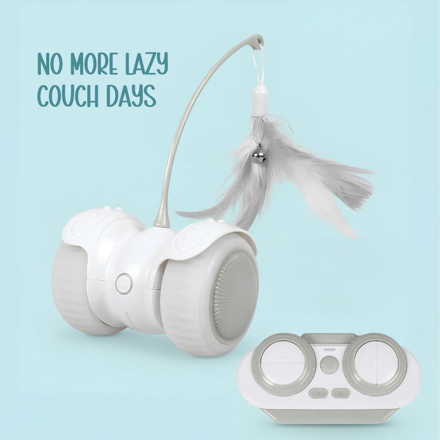 Hover Chase | Interactive LED Toy with Auto & Remote Mode | Boosts Play & Bonding - Tilting Heads