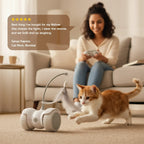 Hover Chase | Interactive LED Toy with Auto & Remote Mode | Boosts Play & Bonding - Tilting Heads
