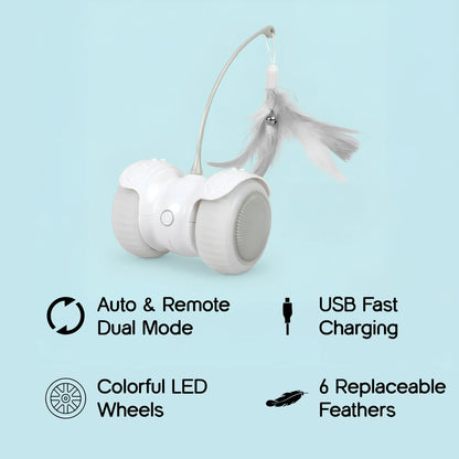 Hover Chase | Interactive LED Toy with Auto & Remote Mode | Boosts Play & Bonding - Tilting Heads