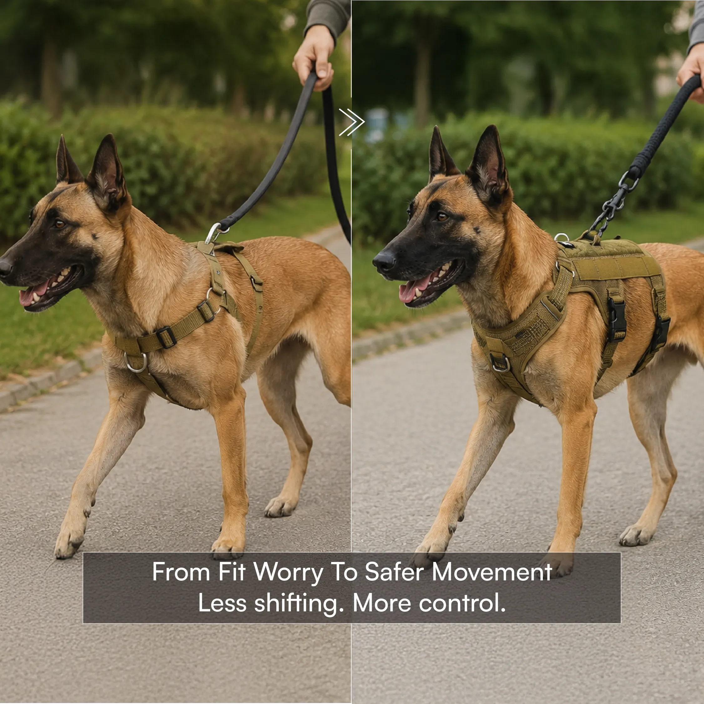Ironclad Harness | Escape-Proof Comfort | Night-Visible Safety