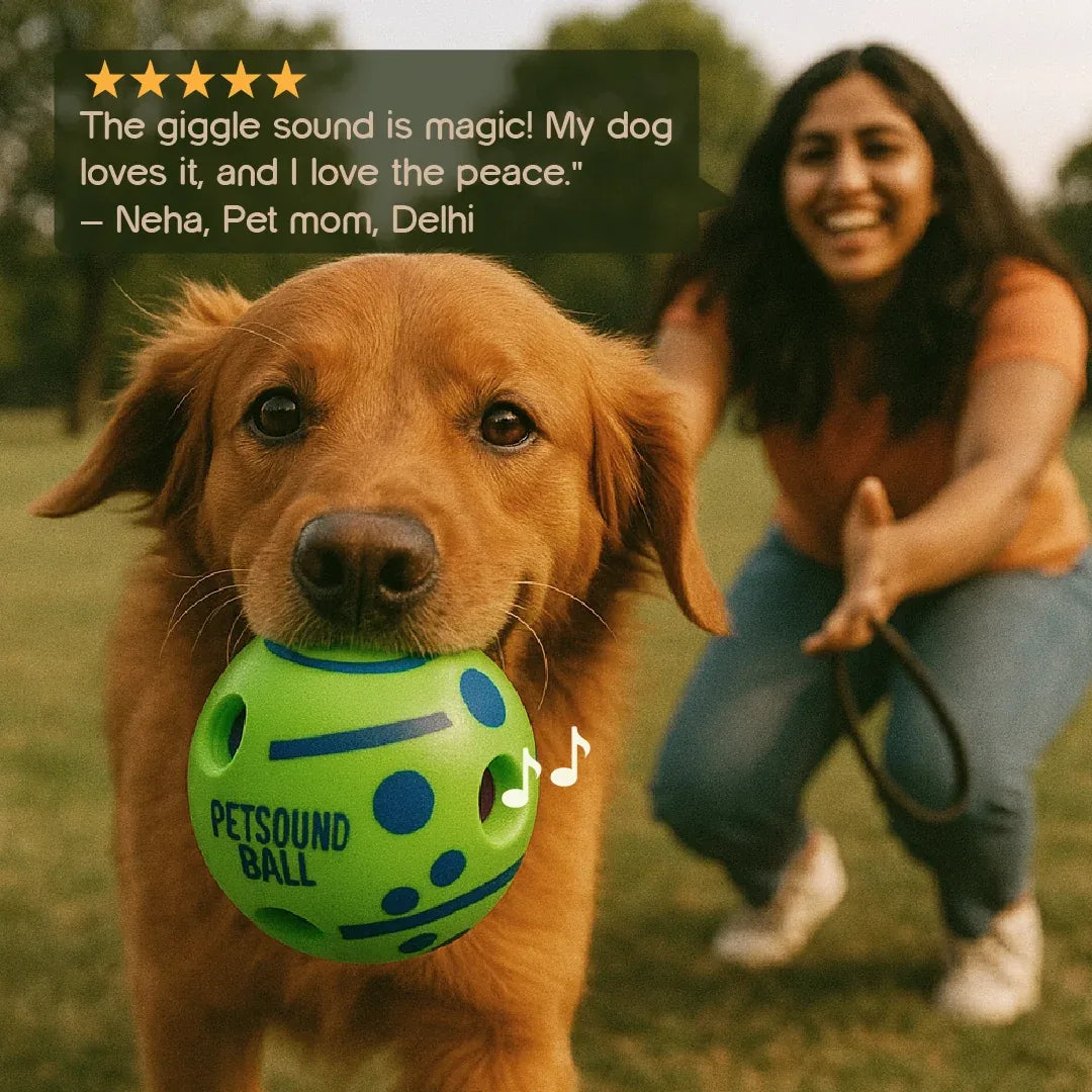 JoyBall – The Ultimate Giggle Toy for Happy, Healthy Dogs!