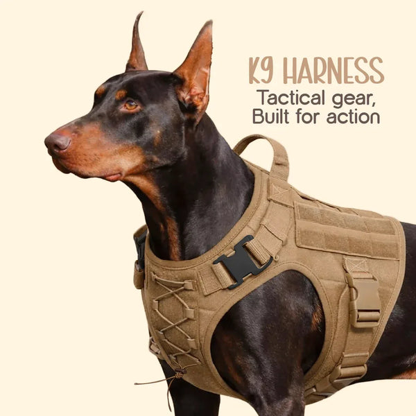 K9 Harness | Controlled Grip | Tactical Gear For Dogs - Tilting Heads