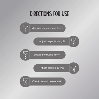 Kingsguard Leather Harness | Genuine Leather Exterior | Rexine Cushioning | No-Choke Walk Control - Tilting Heads