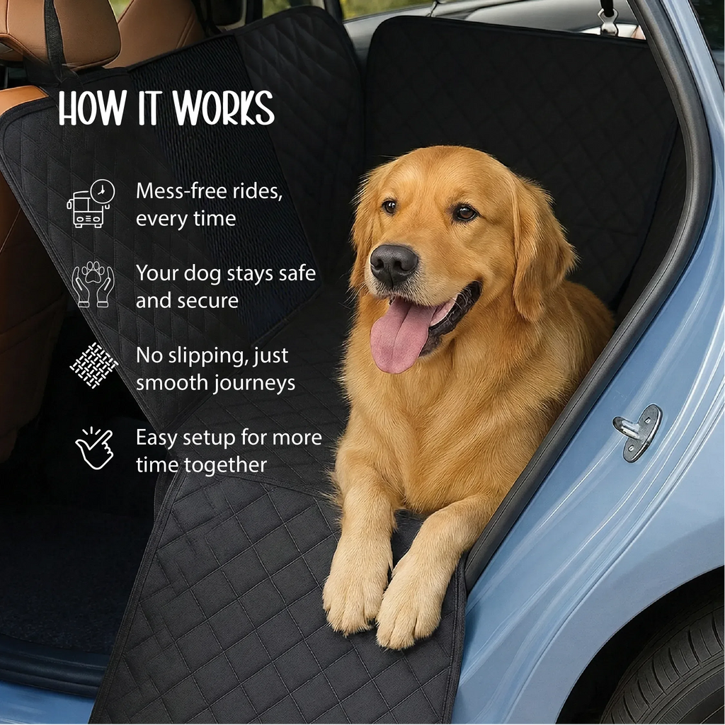 Luxe Car Seat Cover – Safe Rides | Mess-Free Travel | Storage Included - Tilting Heads