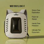 Mr. Pet Carrier Bag – Stylish, Secure Travel Gear for Pet Moms - Tilting Heads