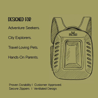 Mr. Pet Carrier Bag – Stylish, Secure Travel Gear for Pet Moms
