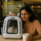 Mr. Pet Carrier Bag – Stylish, Secure Travel Gear for Pet Moms - Tilting Heads