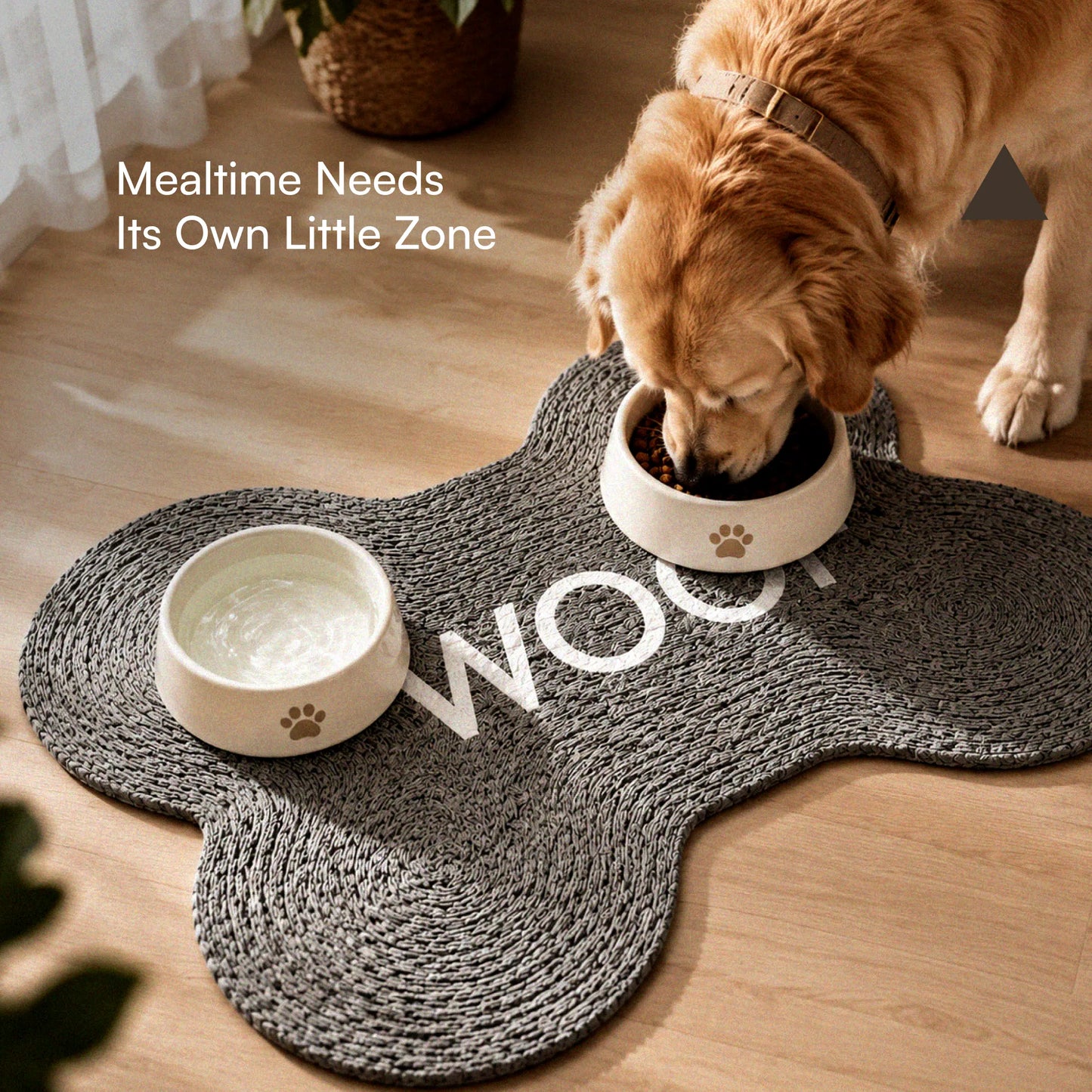 Mealbone Mat | Bone-Shaped, Non-Slip Comfort | Clean Paws, Cozy Floors