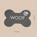 Mealbone Mat | Bone-Shaped, Non-Slip Comfort | Clean Paws, Cozy Floors