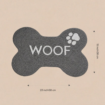 Mealbone Mat | Bone-Shaped, Non-Slip Comfort | Clean Paws, Cozy Floors