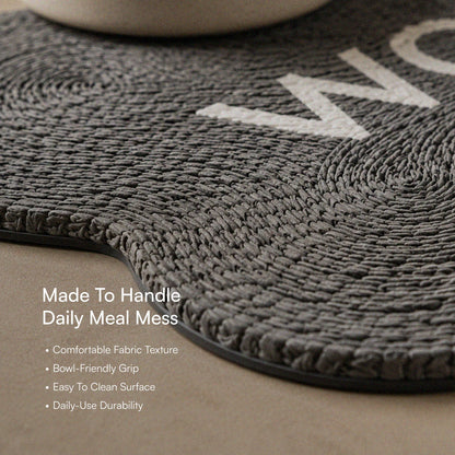 Mealbone Mat | Bone-Shaped, Non-Slip Comfort | Clean Paws, Cozy Floors