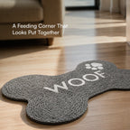 Mealbone Mat | Bone-Shaped, Non-Slip Comfort | Clean Paws, Cozy Floors