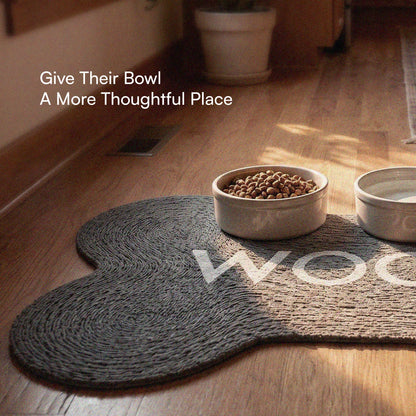 Mealbone Mat | Bone-Shaped, Non-Slip Comfort | Clean Paws, Cozy Floors
