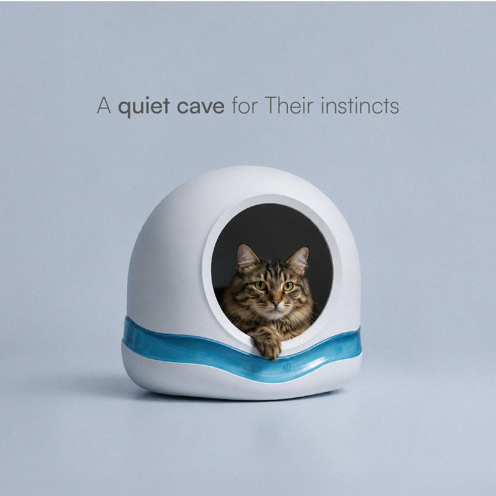 Meow Cave – Covered Cat Lounge with Built-in Scratch Board | Safe, Cozy & Enclosed