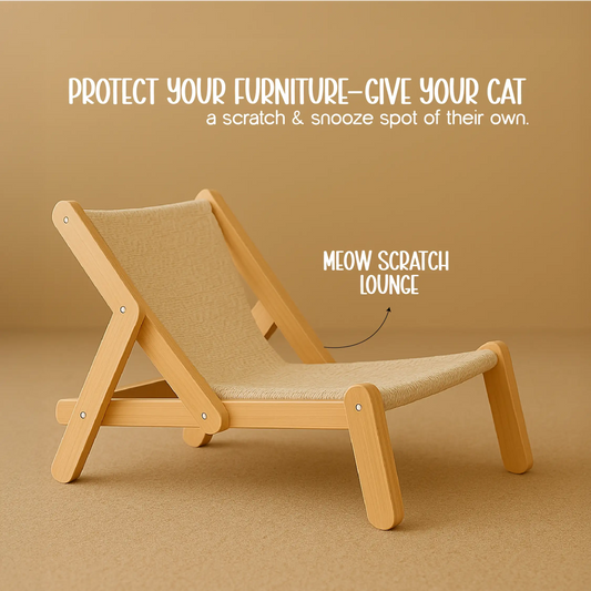 Meow Scratch Lounge – Cat Scratcher & Relax Bed
