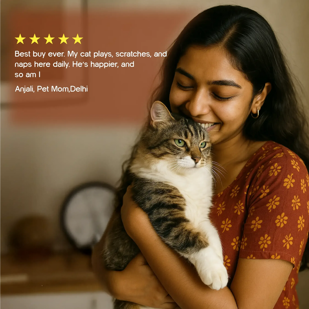Meow Scratch Lounge – Cat Scratcher & Relax Bed - Tilting Heads