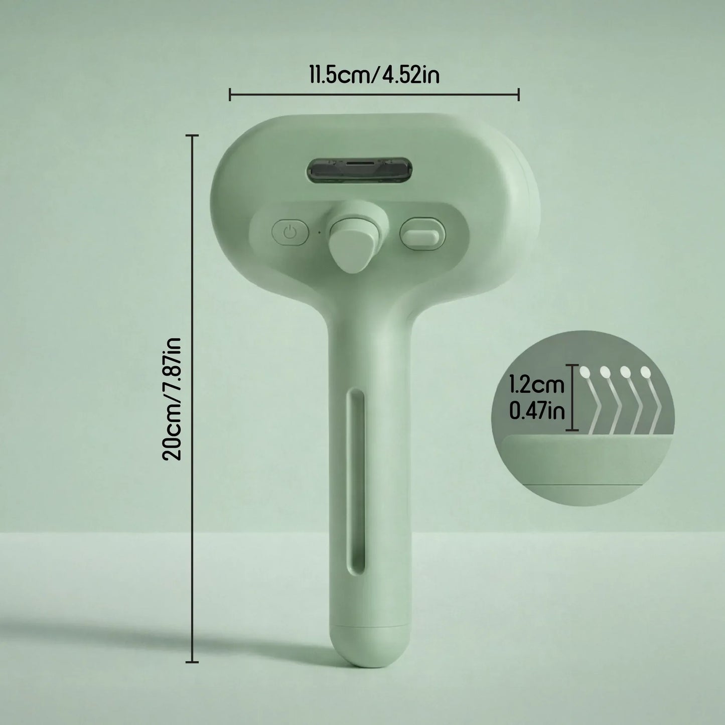 MistCalm Brush | Stress-Free Steam Grooming for Dogs & Cats - Tilting Heads