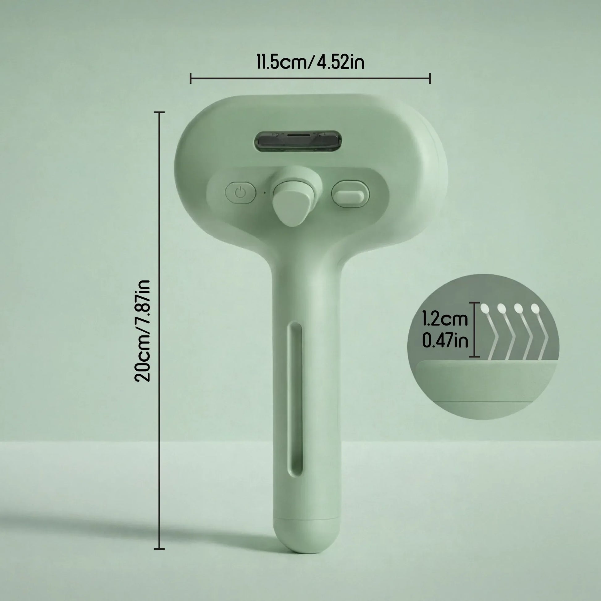 MistCalm Brush | Stress-Free Steam Grooming for Dogs & Cats - Tilting Heads