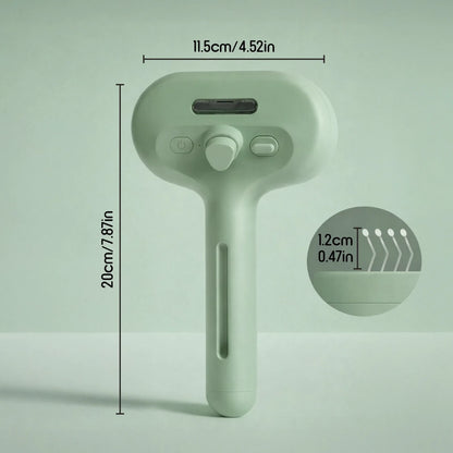 MistCalm Brush | Stress-Free Steam Grooming for Dogs & Cats - Tilting Heads