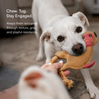 MonkeyChew Toy Organic Jute Chew & Tug Toy For Dogs & Cats