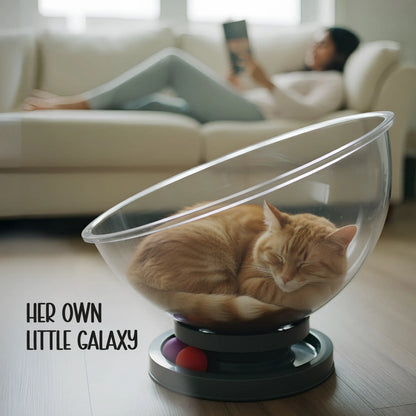 Moonbeam Nap Pod | Cozy Capsule Bed | Playful Comfort for Cats