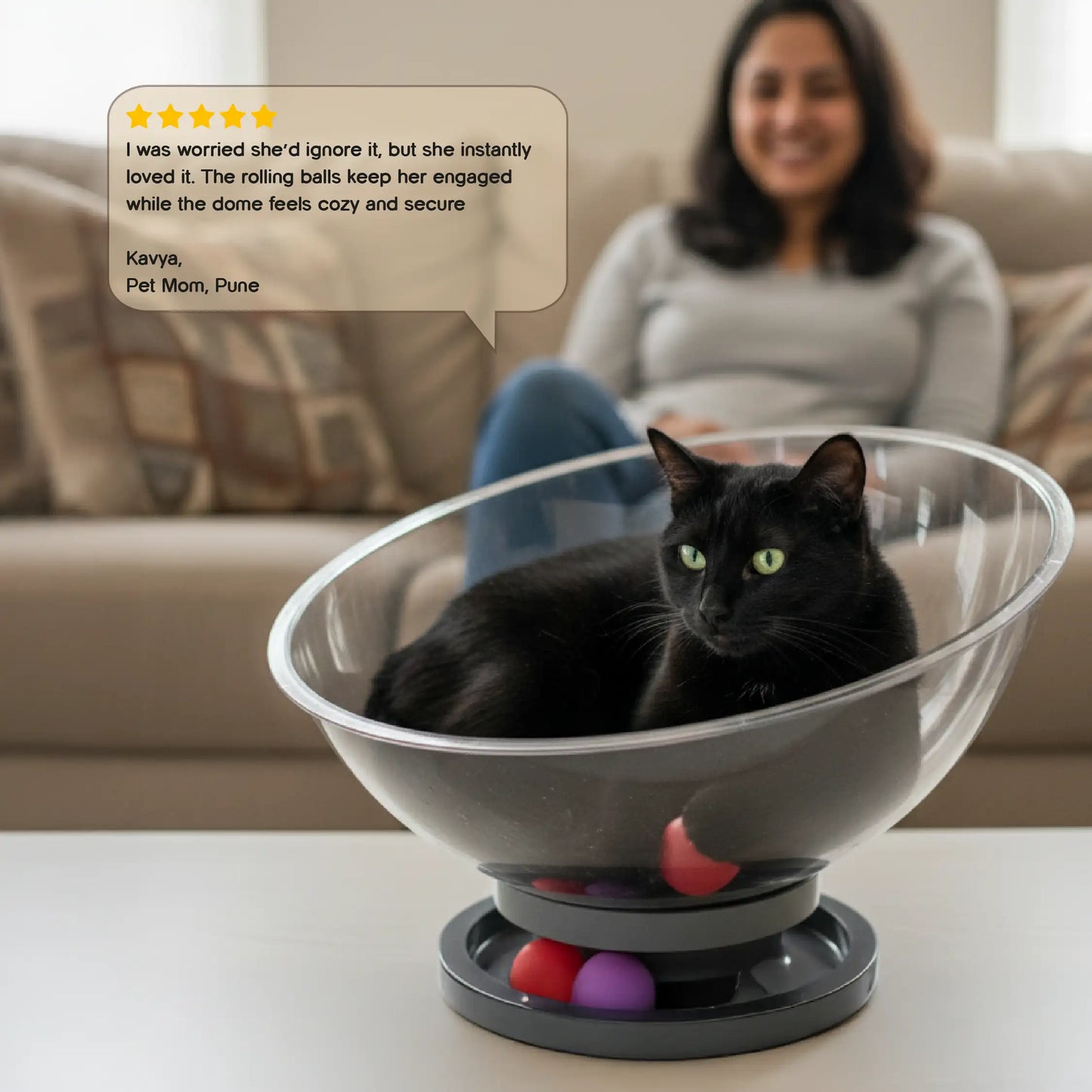 Moonbeam Nap Pod | Cozy Capsule Bed | Playful Comfort for Cats