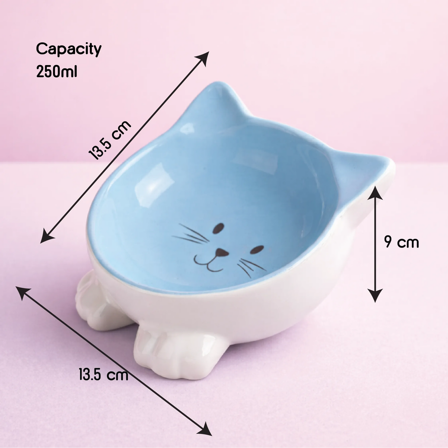Mysa Tilt Bowl – Tilted Ceramic Feeding Bowl for Cats